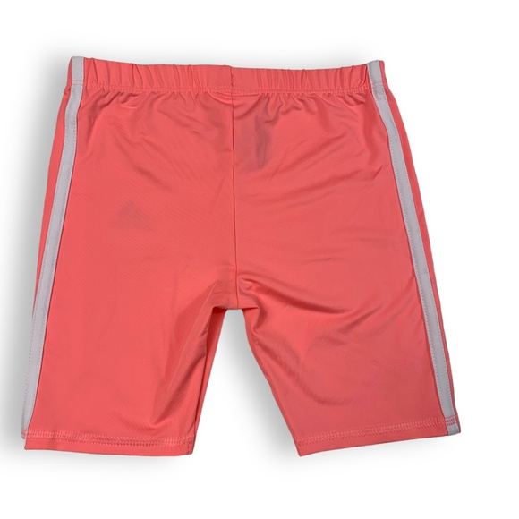 Girls Adidas Square Logo Graphic T-shirt And Pink Short Set Sz 5 - Picture 5 of 5